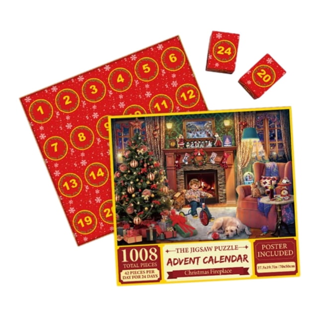 Rompecabezas de Feliz Navidad para adultos, juegos de rompecabezas, regalo único, decoración del hogar, 24 Escena De Navidad Para Niños