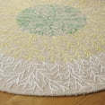 thumbnail image 3 of SAFAVIEH Soho Roger Abstract Area Rug, Beige/Yellow, 6' x 6' Round, 3 of 7