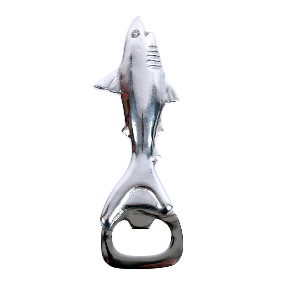 Shark Shaped Bottle Opener Cast Aluminum 5.5 Inches