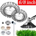 Garden Steel Wire Grass Trimmer Head Rounded Edge Weed Trimmer Eater
