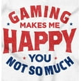 thumbnail image 2 of Gaming Makes Me Happy Men's Graphic T Shirt Tees Brisco Brands S, 2 of 4