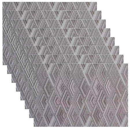

8PCS Place Mats Home PVC Placemats Heat Resistant and Wear-Resistant Wiped Clean Suitable for Households Kitchens Restaurants Tables and Hotels