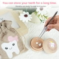 thumbnail image 4 of Jimin Tooth tin baby tooth box, tooth souvenir box, 3D carved wooden box wooden baby tooth box, 4 of 7
