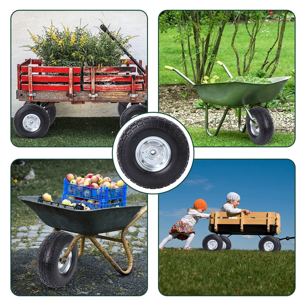 Natural Rubber Tires For Garden Carts & More - Lapp Wagons