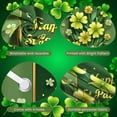 thumbnail image 4 of Green Theme Welcome Banner Gold Heart Pattern Gnome Backdrop Sunflower Design Clover Sunflower Background for Home Decoration Spring Celebration Welcome Event, 4 of 9