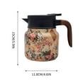 thumbnail image 2 of ACDANC Floral Pattern Tea Thermos,Winter Thermos Tea Pot Built-In Infuser for Tea Separation,Stainless Steel Thermal Carafe with Lid for Hot Drinks for Kitchen Living Room Office Use 800Ml/27oz, 2 of 7