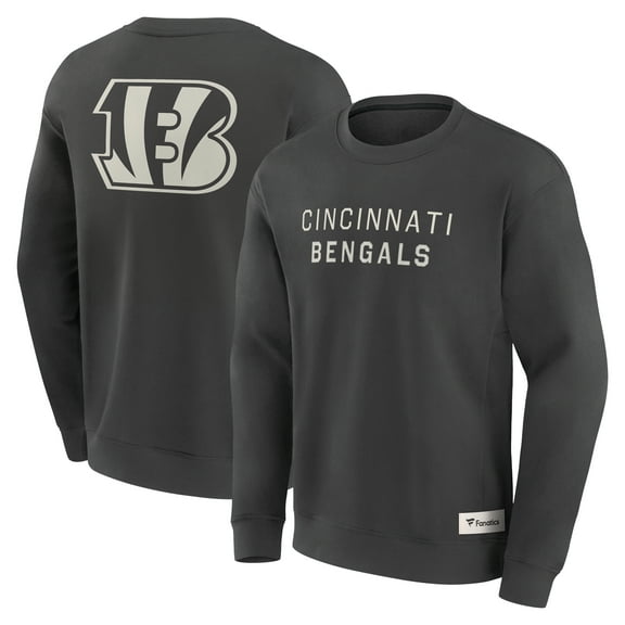 Men's Fanatics Charcoal Cincinnati Bengals Elements Future Ground Lettering Pullover Sweatshirt