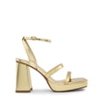 thumbnail image 2 of Sandalia DREAM PAIRS Plataforma Tacones Dorados Tacón Grueso 10 cm, 2 of 5