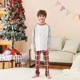 thumbnail image 5 of Penkiiy Family Christmas Pajamas Matching Sets Lounge Home Pjs Long Sleeve Shirts and Plaid Pants Xmas Holiday Pajama Outfits 8 Years Gray, 5 of 6