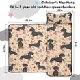 thumbnail image 5 of Dachshund and Flower Toddler Nap Mats for Kids Preschool,Sleeping Mat Bag or Kids,Toddler Sleeping Bag,Toddler Nap Mat or Daycare, 5 of 6