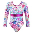 thumbnail image 1 of MSemis Kids Girls Gymnastic Leotard Unitard Ballet Dance Bodysuit, 1 of 7