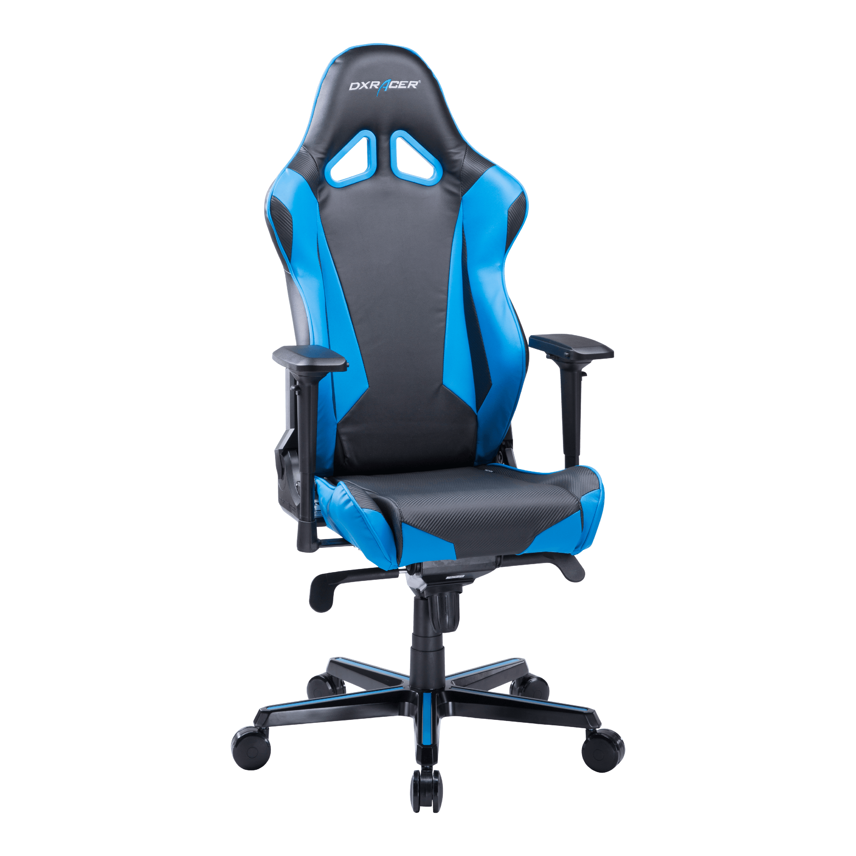 Includes 2 Free Cushions DXRacer OH/RV001/NE Racing Series Black and Green Gaming Chair