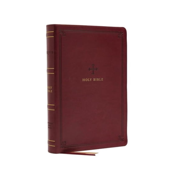 Pre-Owned NRSV, Catholic Bible, Standard Large Print, Leathersoft, Red, Comfort Print: Holy Bible Paperback