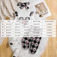 thumbnail image 3 of TOWED22 Infant Girl Clothes Long Sleeve Ruffle Bodysuit Pants Bow Headband Sets Fall Winter Spring Outfits,3-6 M, 3 of 8
