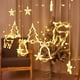 thumbnail image 4 of LED Navidad tres juegos de luces de cortina Campana de árbol de Navidad cuerdas de luz decorativas dormitorio decoración de vacaciones luz de cortina JAMW  Sencillez, 4 of 5