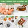 thumbnail image 5 of Vesteel 2-Pack Cooling Rack for Baking, Stainless Steel Cookie Rack for Baking Cooking Roasting , 12" x 9" Grid Wire Rack Fits Baking Sheet Pan, Dishwasher Safe, 5 of 7