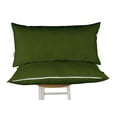 thumbnail image 1 of Vargottam Indoor/Outdoor Polyester Fabric Lumbar Pillow With Insert, All-Weather Waterproof Decorative Throw Pillow for Patio Furniture-Set of 2 - Dark Green, 1 of 1