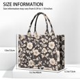 thumbnail image 3 of Large Capacity Tote Bag,Pioneer Flower Floral Print Pattern Handbag Fashion Luxury Tote Bag,15.7"x13"x 5.1" Inches,Laptop Compatible, 3 of 6