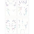 thumbnail image 1 of wonima02 Rumi Tattoos Temporary Laser Heat-Transfer Cosplay Tattoo Stickers, High-Detail Body Art Prop, Skin-Friendly & Easy to Appl, 1 of 1