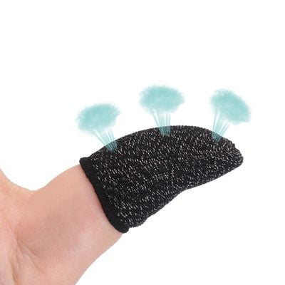 Suitable for Android IOS phones 6 Pcs Touch Screen Finger Game Gloves Conductive Fiber fingertips Sweat-proof Non-slip Ultra-thin Breathable Universal Touch Screen Finger Cots
