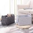 thumbnail image 2 of Foldable Storage Bins Baskets for Shelves Rectangle Collapsible Storage Cube with Carry Handles Felt wardrobe Storage Baskets for Organizing Kids Room Magazine Charger Cables, 2 of 6