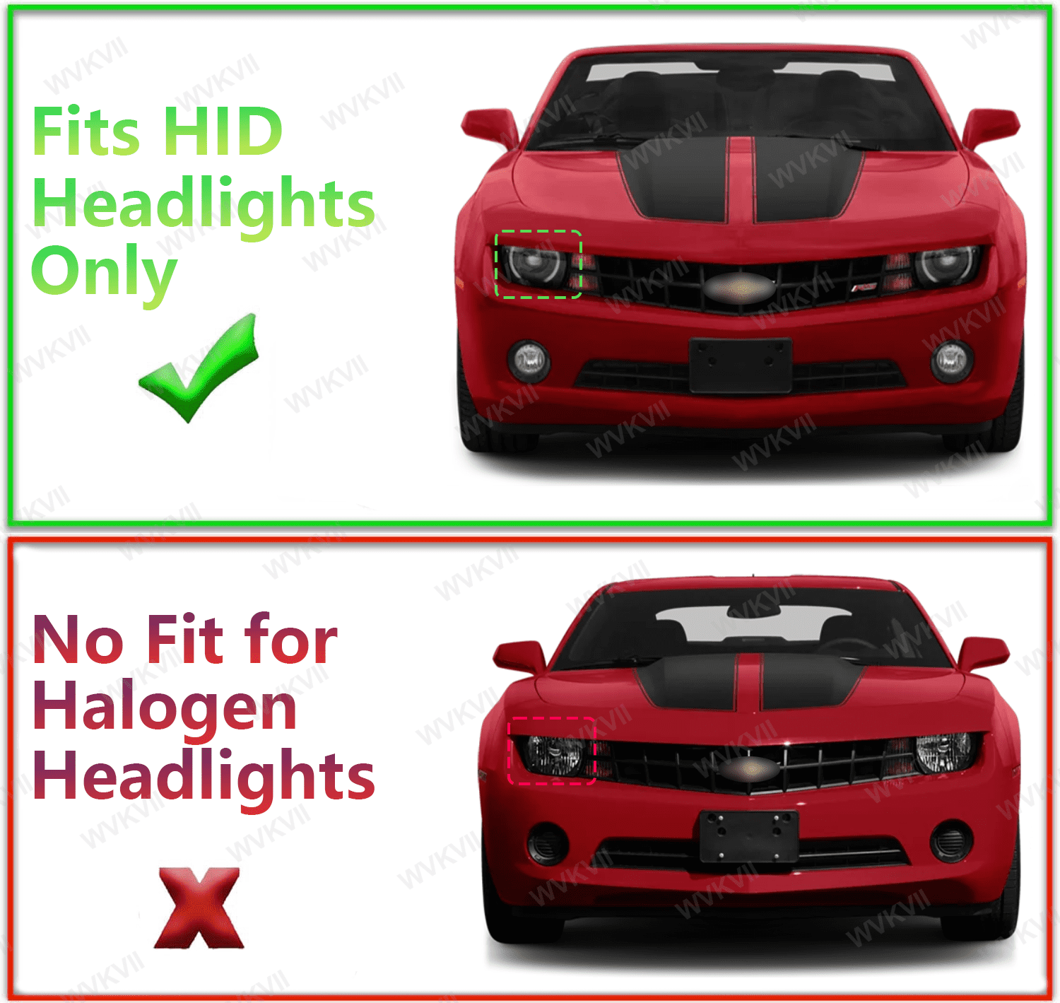 For Chevy Camaro 2010 2011 2012 2013 D1S HID Headlight High Low Beam Bulbs Bi-Xenon Kit