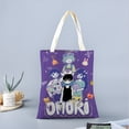 thumbnail image 2 of Cool Omori Game Bolso de tela con estampado de lienzo para mujer, bolsa de compras reutilizable y estética, con cremallera interior, regalo para mujer,38*45cm., 2 of 6