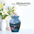 thumbnail image 4 of Butterfly Cremation Funeral Urns For Human Ashes Adult - Blue Mini Urns For Adult Ashes Set Of 4 - Adult Urns For Ashes Adult Female Mother - 1 Large Decorative Urn For Dad, 10&3 Inch, 4 of 7