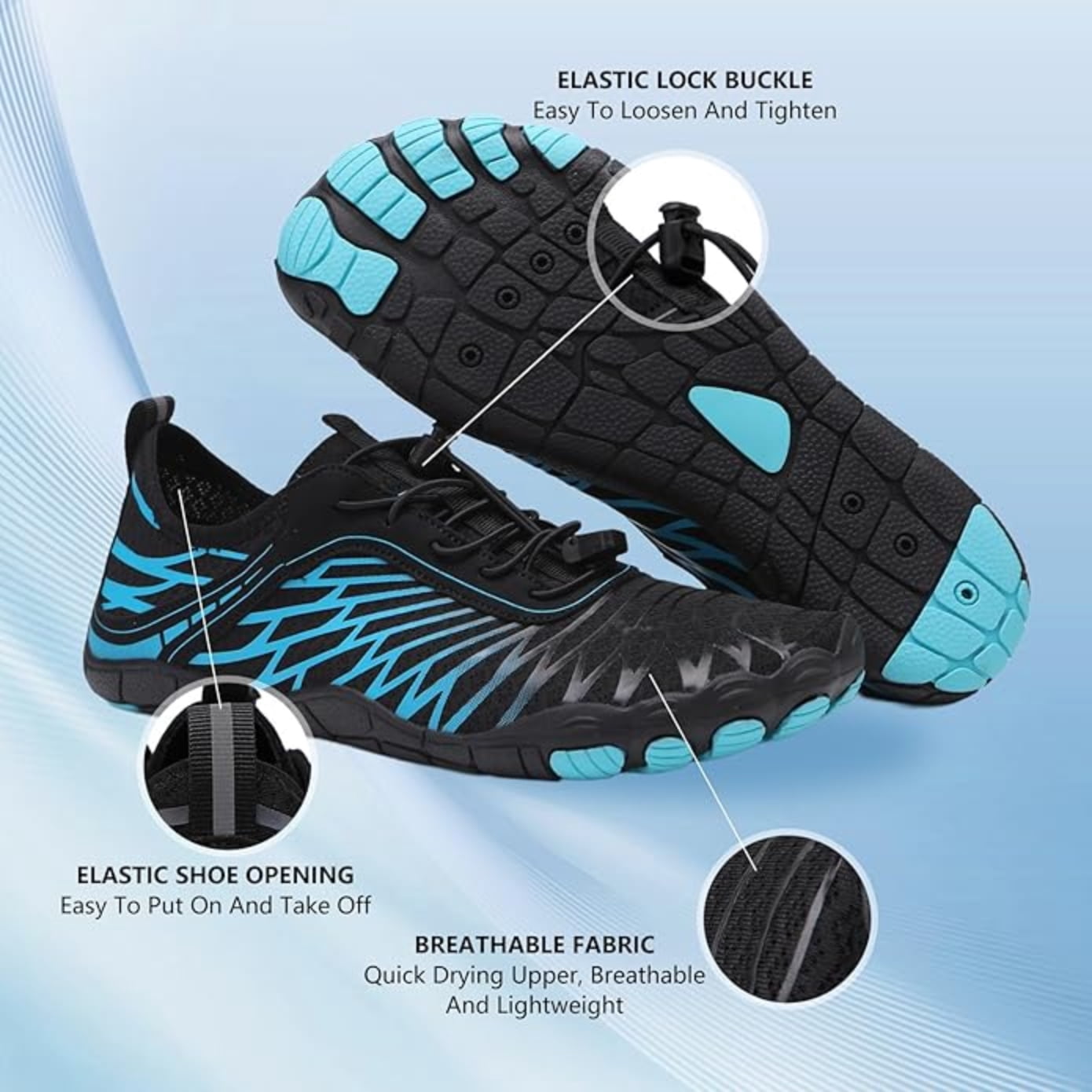 ChiVerve Hiking Barefoot Shoes for Women Men Breathable & Non-Slip Athletic Footwear Wide Toe Water Shoes,Designed for Walking,Running&Swimming