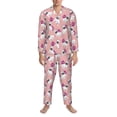 thumbnail image 3 of Sikiie Bulldog Mens Pajama Set, Soft Warm Long Sleeve Sleepwear, Cozy Button-Down Pjs for Men-X-Large, 3 of 7