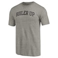 thumbnail image 2 of Men's Heathered Gray Purdue Boilermakers Arched Battle Cry Tri-Blend T-Shirt, 2 of 3