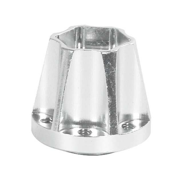 maskred Moyeux de Roue 4PCS pour RC 1 10 Crawler 9 2 Jantes de Roue Haute Performance Mise à Niveau Argent 22mm 2Set