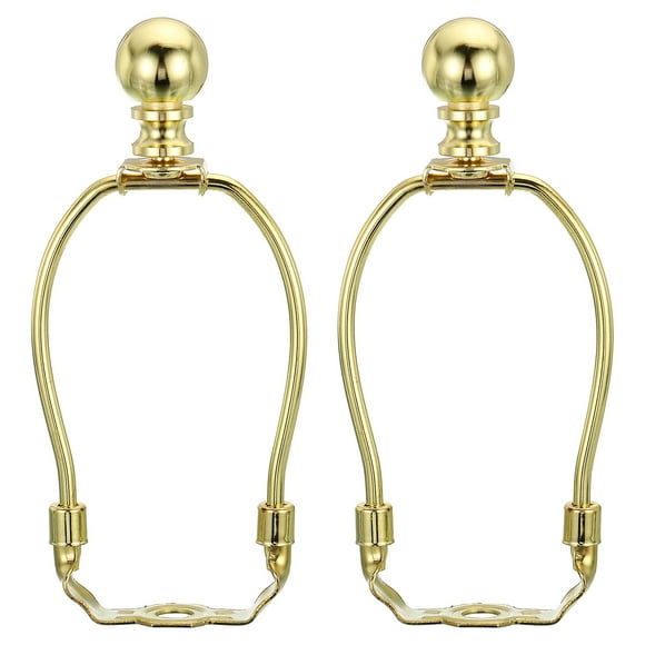 Kit de arpa de lámpara de 5 pulgadas Uxcell con soporte de pantalla de lámpara tono dorado 2 juegos