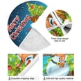 thumbnail image 2 of FMSHPON Snowman Xmas Christmas Tree Skirt Stand Mat for Holiday Party Decoration Indoor Outdoor 36 inches, 2 of 6