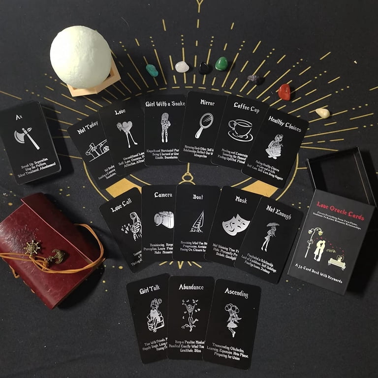 Mazo De Cartas Del Oráculo Del Amor En Forma De Corazón - 45 Cartas De Adivinación De Toni Carmine Salerno, Tarot Para Principiantes Y Expertos