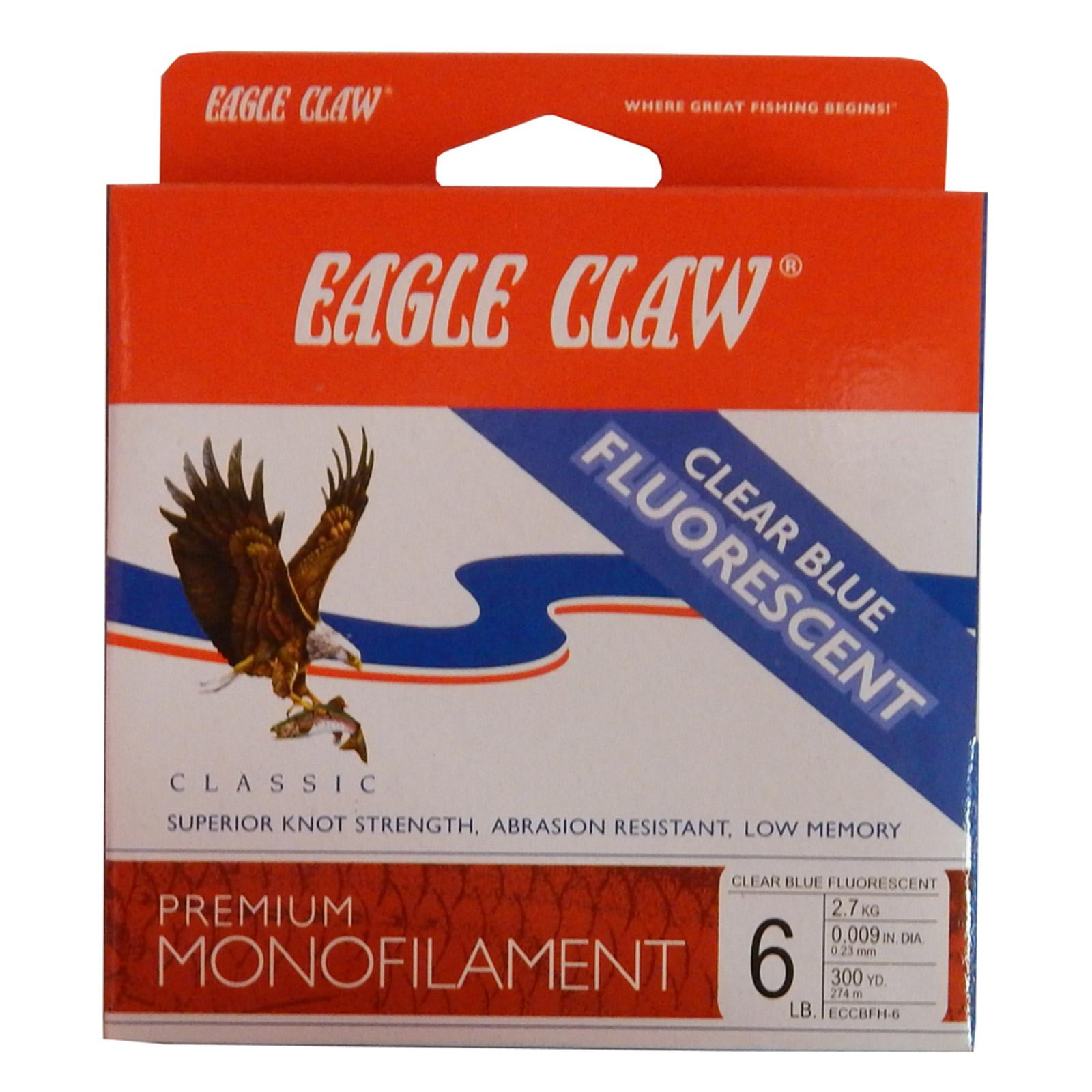 Eagle Claw clear 12 lb test fishing line 1000 yds 