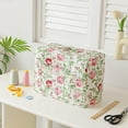 thumbnail image 3 of Floral Quilted Sewing Machine Cover with Protective Storage Pocket and Built In Organizer Compartments for Craft Room, 3 of 3