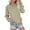 Khaki, variant on Womens St. Pa's Holiday Sweatshirt Long Sleeve Pocket Hoodless Pullover Crewneck Sweater Drop Shoulder Casual Top ,Size:S