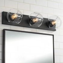 Possini Euro Design Possini Euro Michaelis 26" Wide Black 3-Light Bath Light