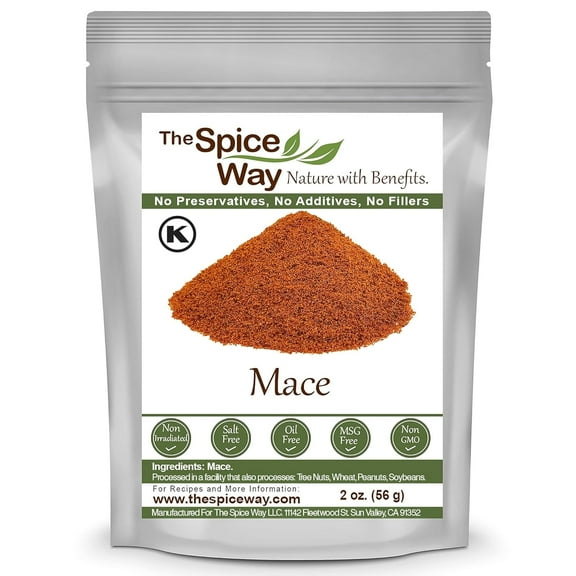 The Spice Way Mace Ground - European, Middle Eastern, Asian & American Cuisine - 2 oz.