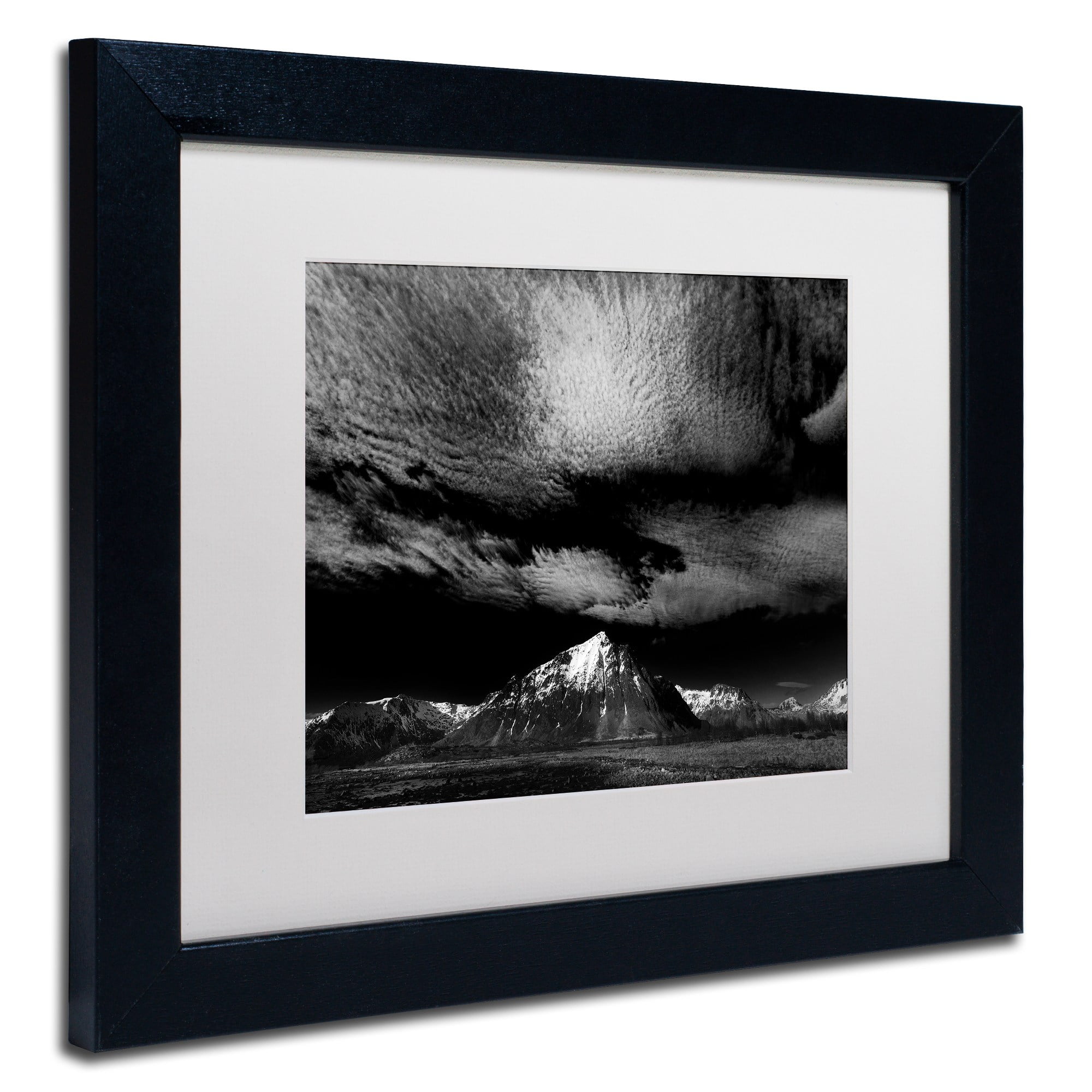 Trademark Fine Art "Space Invaders" Canvas Art by Philippe Sainte-Laudy White Matte, Black Frame