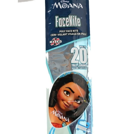 X-Kites Poly 20" Faces Kite - Facekite tails included (Moana)