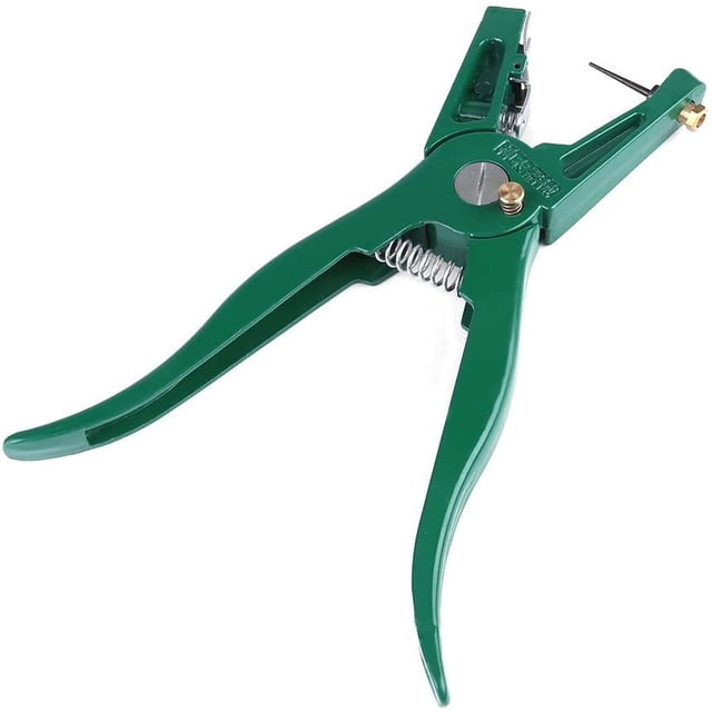 Whataatahia Ear Tag Pliers Applicator Tool with Spare Pin for Animal Husbandry Cow Pigs Sheep