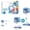 A 2Ball, variant on Floating Basketball Stand for Swimming Pools, Inflatable Water Hoop with Ball, Interactive Shooting Game, Summer Water Park Activity Equipment, C 2Ball