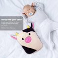 thumbnail image 3 of Un juego de almohadas de peluche de vaca, 13,7 pulgadas, lindos animales de peluche de vaca suave para regalos de cumpleaños de niños, regalos de Navidad (negro - 13,7 pulgadas), 3 of 5