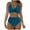 C329/Blue, variant on XIYON Womens Bikini Sets Beach Pool Cover Up Hollow Out Bikini Top With Swim Shorts Conservative Two Piece Bathing Suit Beach Outfits Comfortable