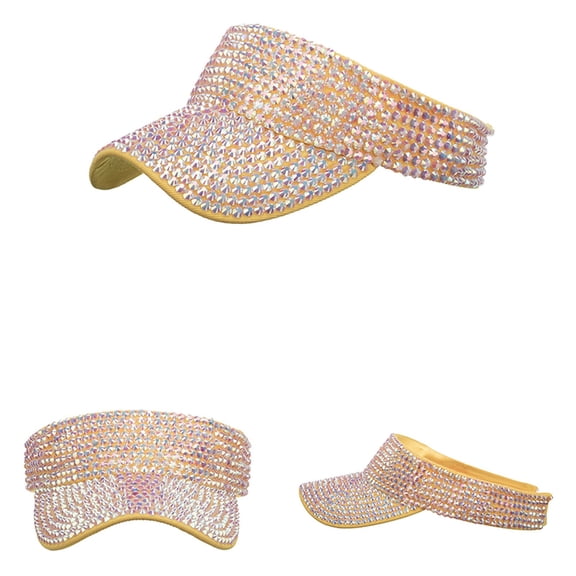 HNMKIU Women's Fashion Leopard Sun Print Baseball Visor Cap for Outdoor Style and Sun Yellow,One Size