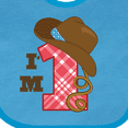 thumbnail image 4 of Inktastic Cowboy 1st Birthday Western Boys Baby Bib, 4 of 4