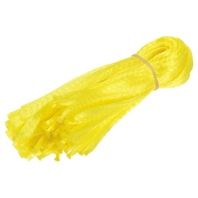 Sandía Redes 15.75 Pulgadas Colgantes Melón Hamacas Reutilizables Frutas Red Bolsa para Jardín Amarillo Paquete de 200