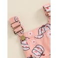 thumbnail image 5 of Halloween Toddler Girls Overalls Clothes Flower Ghost/Pumpkin Suspender Pants Baby Sleeveless Shortall Romper Jumpsuit, 5 of 8